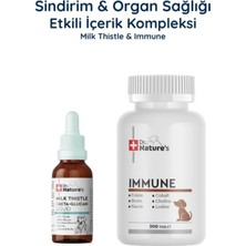 Dr. Nature's Köpek Milk Thistle + Immune Multivitamin 300 Tablet Seti – Karaciğer ve Bağışıklık Destek Paketi