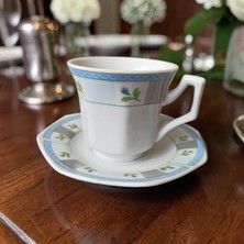 Vintage ''gold Prestij''tekli Porselen Türrk Kahvesi Fincanı ve Tabağı