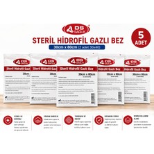 Ds Sağlık Steril Hidrofil Gazlı Bez 30X80 cm (5 Adet) – Yüksek Emici Yumuşak Gaz Bezi, Çok Amaçlı Kullanım
