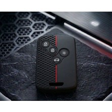 Keymatik Renault Megane3 Fluence3 Clio4 4 Buton Petek Desenli Anahtar Kumanda Koruma Kılıfı