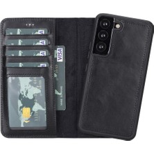 Kaia Life Samsung Galaxy S22 Uyumlu Deri Cüzdanlı Kılıf Mwwn Rst1 Siyah