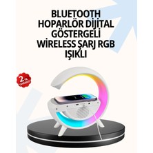 Shekip Jewellery 15W Hızlı Şarj Destekli LED Atmosfer Işığı ve Alarm Fonksiyonlu Lamba