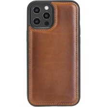 Kaia Life Apple iPhone 12 Pro Max Uyumlu Deri Arka Kapak RST2EF Taba
