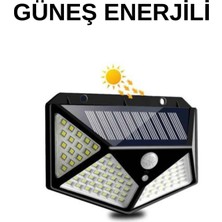 Shekip Jewellery Solar Sensörlü Duvar Lambası Bahçe Lambaso Parlak Beyaz Işık Suya Dayanıklı