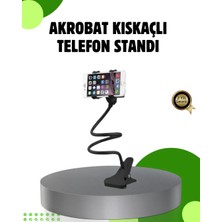 Shekip Jewellery Akrobat Masaüstü Mandallı Telefon Tutucu 360 Derece Dönebilen