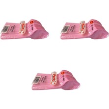 Omeyva Plastik Lüx Pembe Renk Kaşık - Parti Davet Piknik Çorba Yemek Kaşığı - 18 Cm. - 25'li 3 Paket