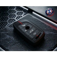 Keymatik Bmw Fem Modeli F10 F30 F90 G20 G30 Smart 4 Buton Petek Desenli Anahtar Kumanda Koruma Kılıfı