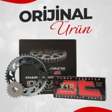 Jt Bajaj Pulsar F 250 Zincir Dişli Seti (2022-2025) X-Ringli Zincir (Çelik Renk)
