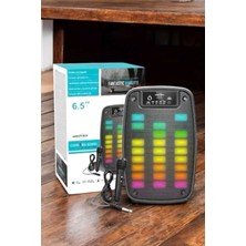 Shekip Jewellery Kablosuz Bluetooth Hoparlör Taşınabilir 6.5 Inç LED Işık Kareoke