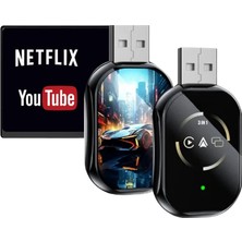 Shekip Jewellery Araç Içi Kablosuz Carplay Android Auto Airplay Adaptörü