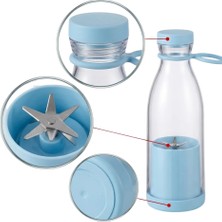 Shekip Jewellery Şarjlı Taşınabilir Blender 380 ml USB Kablosuz Smoothie ve Meyve Karıştırıcı