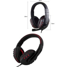 Shekip Jewellery Mikrofonlu Gamer Kulaklık Oyuncu Kulaklığı Yüksek Ses Kaliteli Stereo Yumuşak Yastıklar