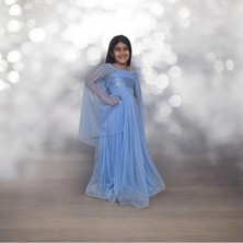 Ahsenim Bebe Pul Payet Robalı Tül Kol Gezboy Abiye Elbise