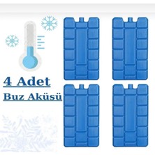 YDGR Serin Tutucu 4'lü Buz Aküsü Seti - Buz Kasedi Tasarımıyla Soğukluğu Korur - 4 Adet