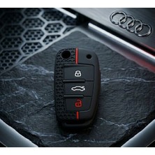 Keymatik Audi 3 Buton Anahtar Kumanda Koruma Kılıfı