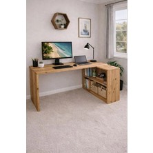 258 MoLife Ren Çalışma Masası , Bilgisayar Masası Kitaplıklı