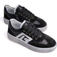 Tesla Shoes Hakiki Deri Logo Tasarım  Sneaker