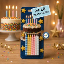 Nistabolje 24 Lü Pasta Mumu Parti Doğum Günü Pasta Mum