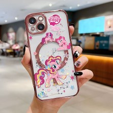 Ucuc iPhone 13 Uyumlu Şeffaf Arka Yüzeyli Manyetik Darbeye Dayanıklı Silikon Kılıf