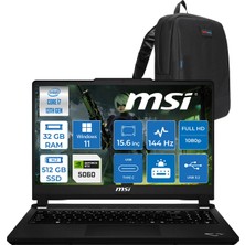 Msi Cyborg 15 Max C13WF-065XTR Intel Core I7 13620H 32GB Ddr5 512GB SSD Geforce RTX5060 100W Gddr7 8gb Windows 11 Home 15.6" IPS Fullhd (1920X1080) 144Hz Oyuncu Bilgisayarı 065XTRH12 + Zetta Çanta