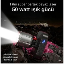 Su Geçirmez LED Kafa Feneri Dijital Göstergeli 2000 Lümen Metal Kafa