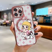Ucuc iPhone 14 Pro Max Uyumlu Şeffaf Arka Yüzeyli Manyetik Darbeye Dayanıklı Silikon Kılıf