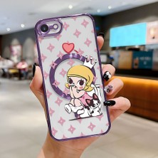 Ucuc iPhone 7/8/se 2020 2022 Uyumlu Şeffaf Arka Yüzeyli Manyetik Darbeye Dayanıklı Silikon Kılıf