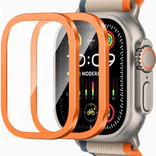MobaxAksesuar Apple Watch Ultra 1/2/3 49MM High Glass Kolay Cam Ekran Koruyucu