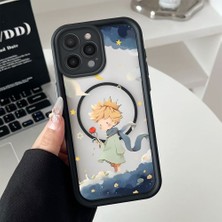 Ucuc iPhone 16 Pro Uyumlu Manyetik Halkalı Yarı Sayda Mat Kamera Koruma Anti-Darbe Silikon Kılıf