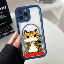 Ucuc iPhone 16 Pro Max Uyumlu Manyetik Halkalı Yarı Sayda Mat Kamera Koruma Anti-Darbe Silikon Kılıf