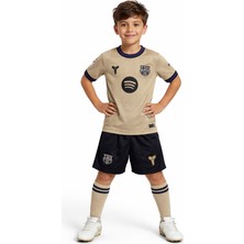 Ceka Çocuk Bej Futbol Forma Takım Şortlu Spor Kombin Rahat Kalıp