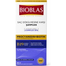 Bioblas Saç Dökülmesine Karşı Şampuan 360 ml – Complex B19 & Biotin Içeren Bitkisel Bakım