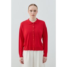 Merwishop Merwish Basic Hırka 1791 Kırmızı