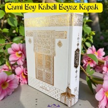 Medrese Kitabevi Kabe Desenli Kuran-I Kerim Cami Boy Beyaz