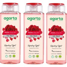 Agarta Duş Jeli Gül Aha -400ML*3AD