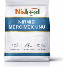 NisFood Glutensiz Kırmızı Mercimek Unu - 500 gr