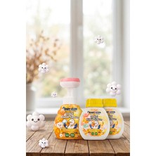 Baby Icon Doğal Çocuk Köpük El Sabunu 350 ml – Muz Kokulu Vegan Parabensiz Köpük Sabun ve 2li Yedek Dolum