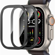 MobaxAksesuar Apple Watch Ultra 1/2/3 49MM High Glass Kolay Cam Ekran Koruyucu