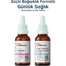 Dr. Nature's Kedi Multivitamin + Milk Thistle Seti – Günlük Vitamin ve Karaciğer Destek Paketi