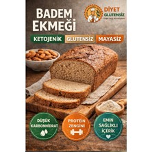 Diyet Glutensiz Glutensiz Mayasız Ketojenik Badem Ekmeği