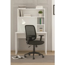 258 MoLife Labimo Kitaplıklı Çalışma Masası - Beyaz