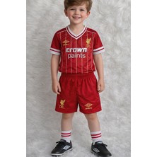 Ceka Çocuk Kırmızı Futbol Forma Şort Takımı Desenli Spor Set