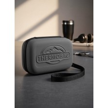 Thermobag Gri Insülin Hormon Taşıma Çantası, 25X15X10 Cm, Neopren Dış Kaplama, Izotermik Iç Yalıtım, 18 Saat