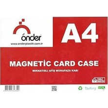 Önder Magnetli Afiş Muhafaza Kabı A4 5li