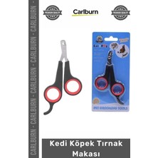 Carlburn Özel Üretim Keskin Paslanmaz Çelik Emniyet Kilidi Ergonomik Sap Profesyonel Kedi Köpek Tırnak Makası