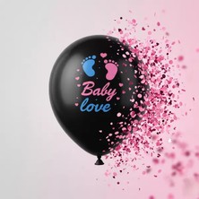MiraLive Pembe Konfetili Cinsiyet Balonu