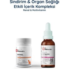 Dr. Nature's Kedi Multivitamin + Renal Seti – Günlük Vitamin ve Paketi