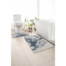PremiumPort Yumuşak ve Kaymaz Banyo Paspası Çift Seti 60X100 ve 50X60