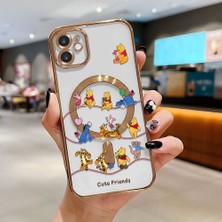 Ucuc iPhone 11 Uyumlu Şeffaf Arka Yüzeyli Manyetik Darbeye Dayanıklı Silikon Kılıf