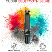 Belirtilmemiş Taşınabilir Selfie Çubuk Bluetooth Selfie Çubuğu